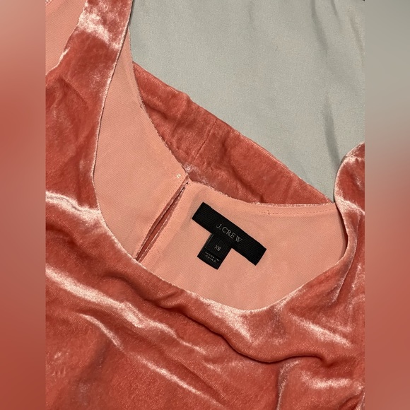 Jcrew Silk Velvet tank copper rose size xs - Picture 4 of 8